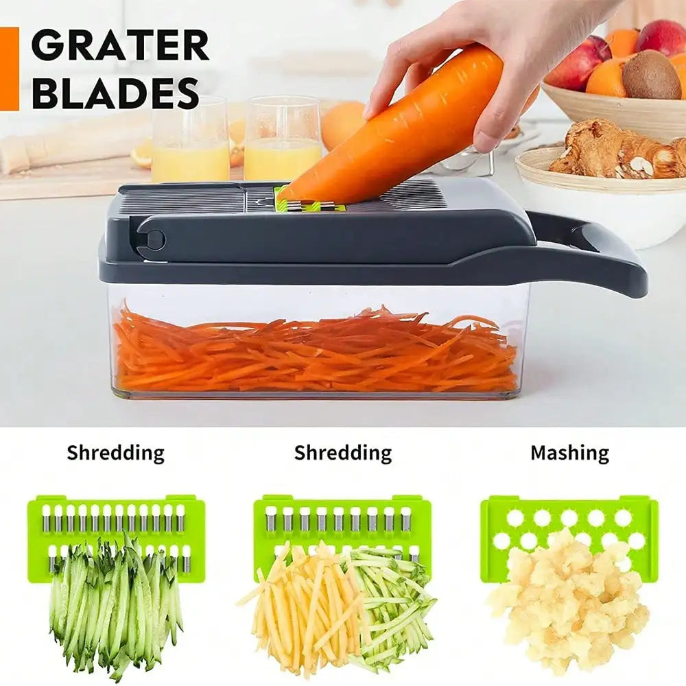 Manual Multifunction Kitchen Set Vegetable Fruit Chopper Grater