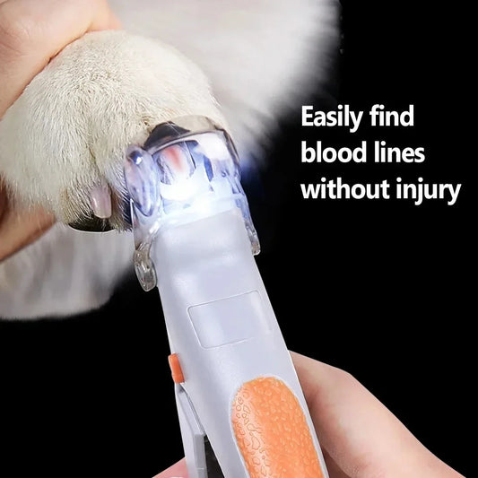 Stainless Steel LED Pet Nail Clippers For Cats And Dogs