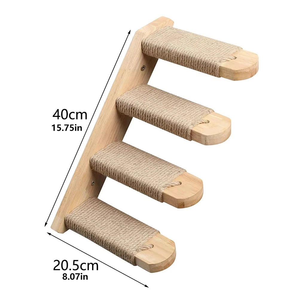 CWV Wall Mounted Cat Shelves Moon Hammock Star Perches