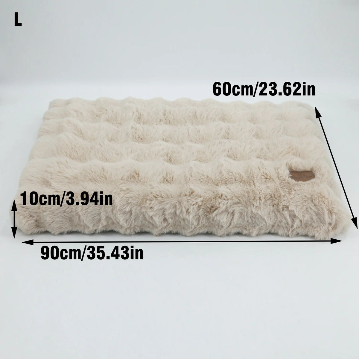 Bingopaw Ultra Soft Plush Calming Dog Bed With Removable Cover