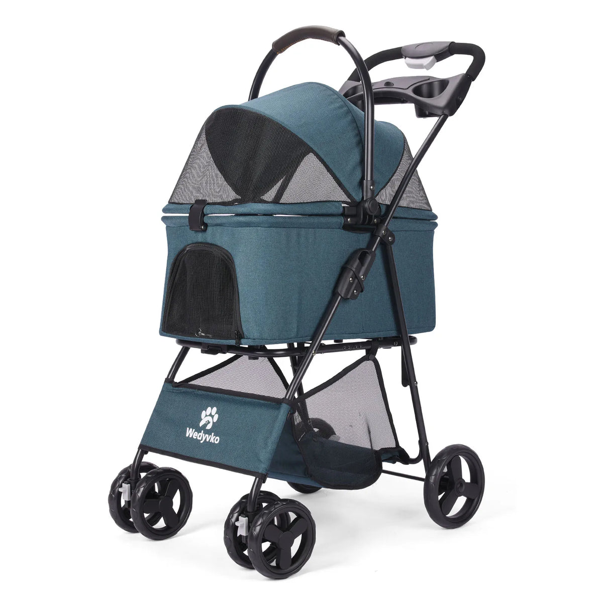 All Terrain Folding Pet Stroller With Removable Carrier For Pets