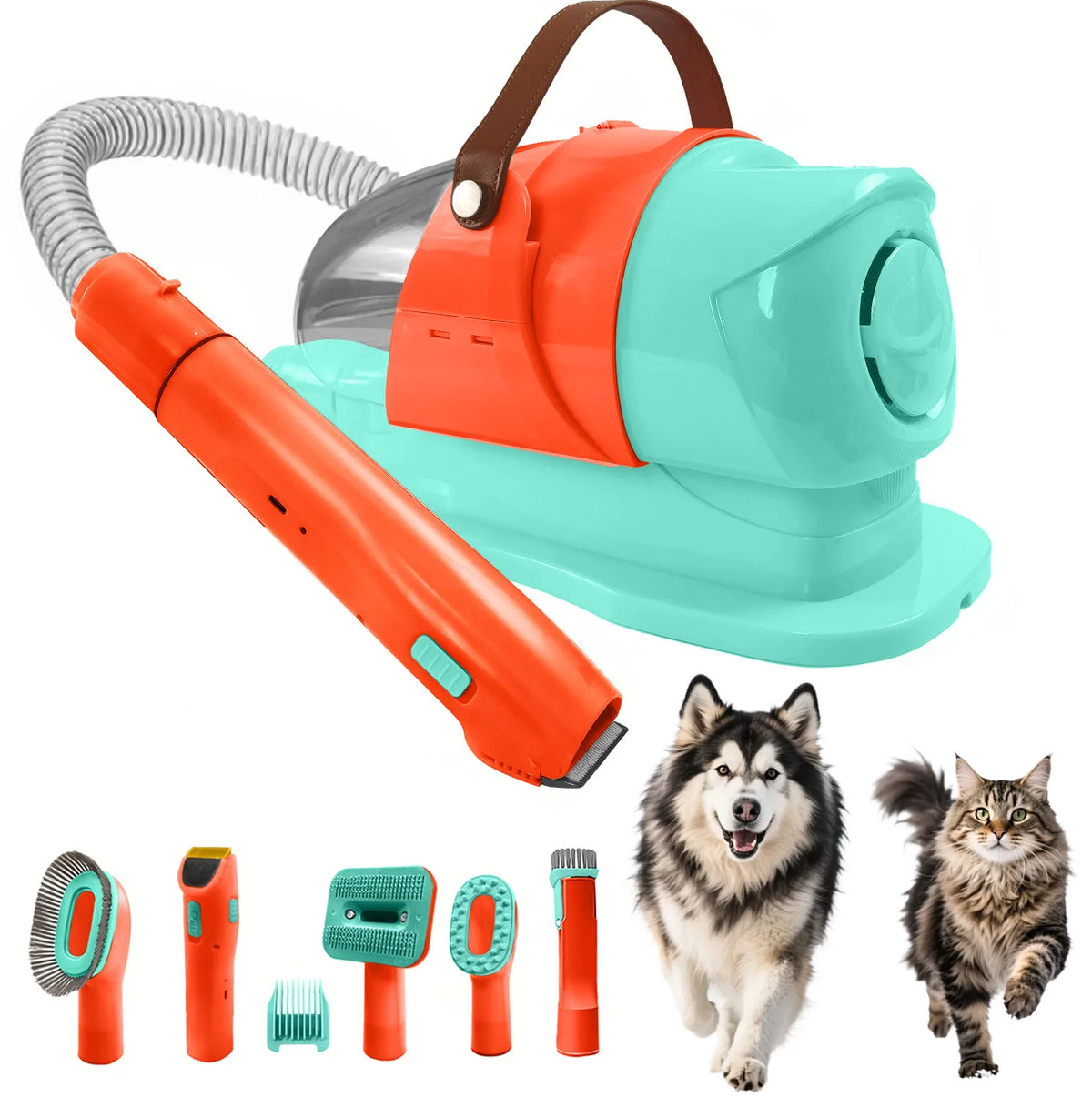 Pet Grooming Vacuum Kit With Professional Clipper For Pets