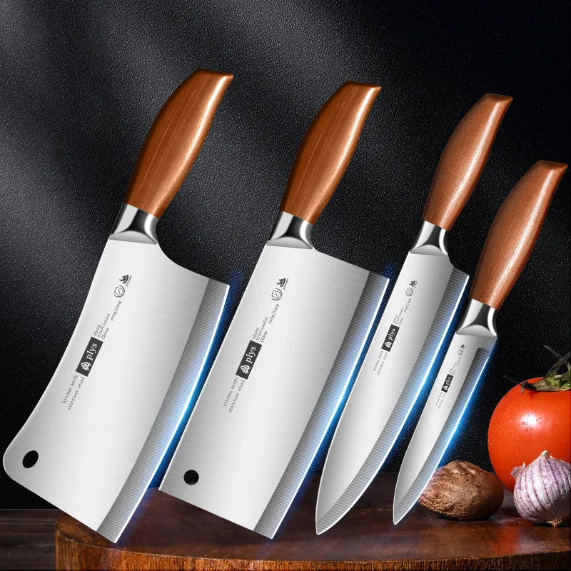 Professional Stainless Steel Kitchen Knife Set For Home Chef Cutting