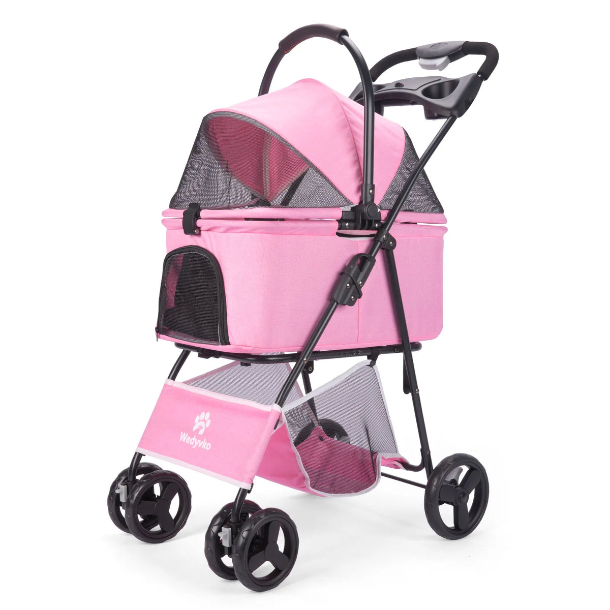 All Terrain Folding Pet Stroller With Removable Carrier For Pets