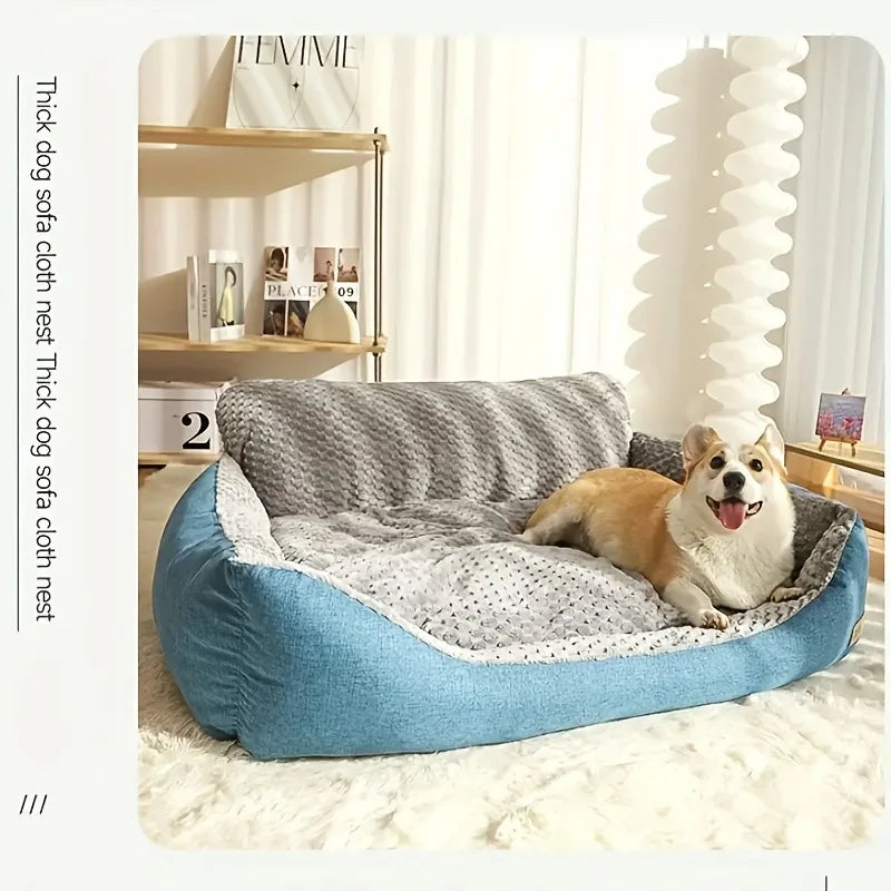 Bofnl Dog Sofa Bed Soft Fiber Pet Mattress Comfortable Indoor