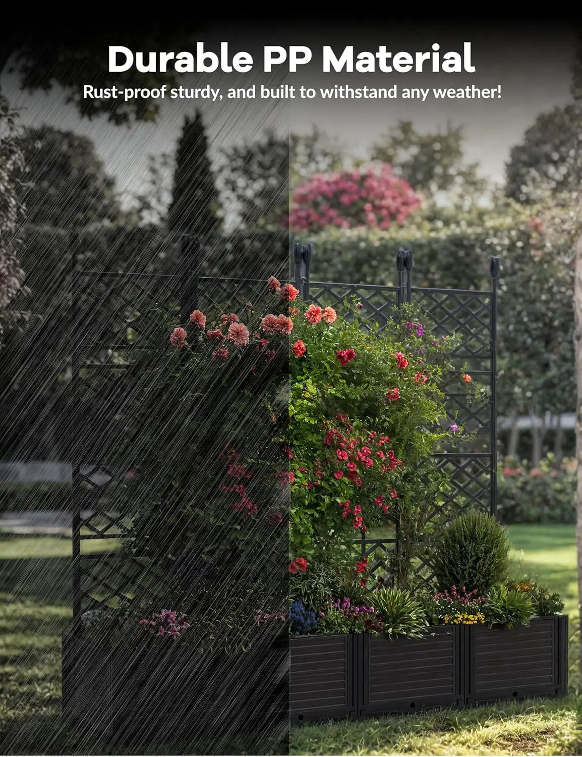 Twister Ck Self Watering Plastic Planter For Outdoor Gardens
