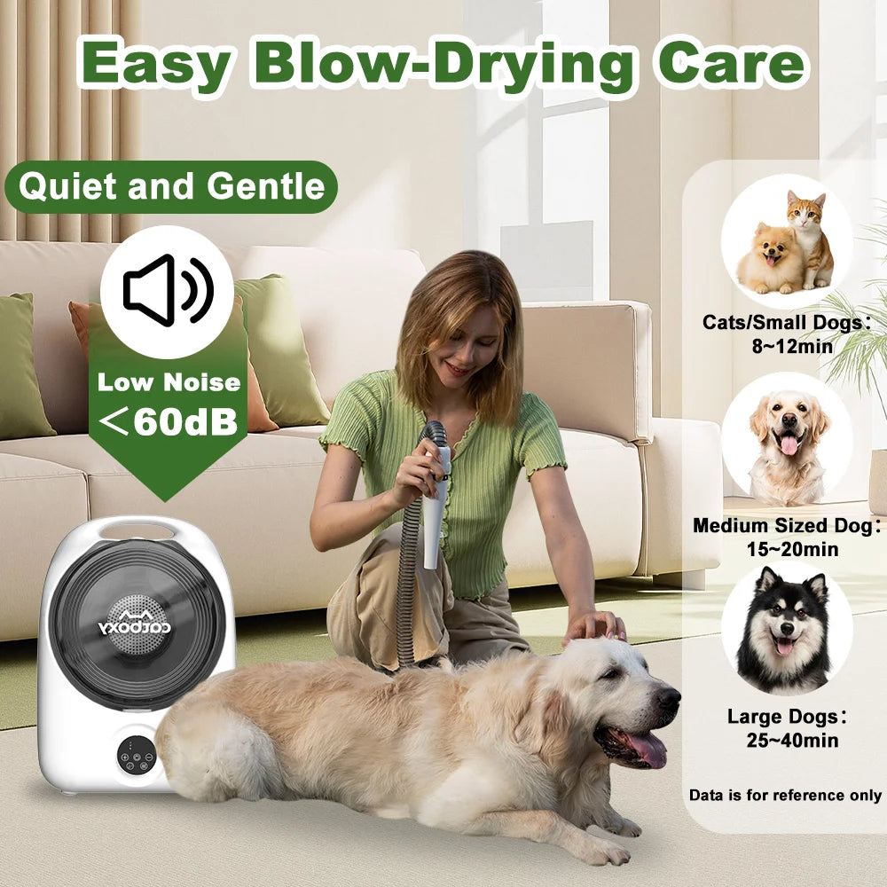 Professional 5 In 1 Pet Grooming Hair Vacuum And Blower