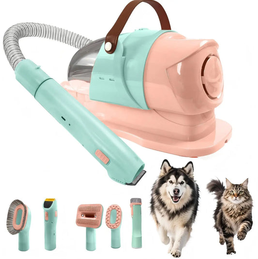 Pet Grooming Vacuum Kit With Professional Clipper For Pets