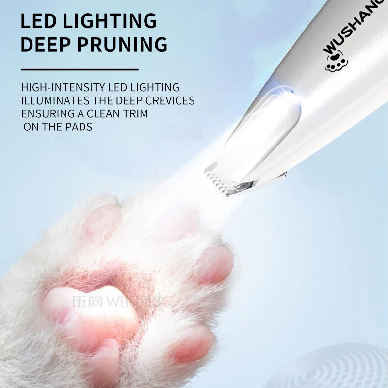 LED Rechargeable Waterproof Low Noise Pet Dog Grooming Trimmer
