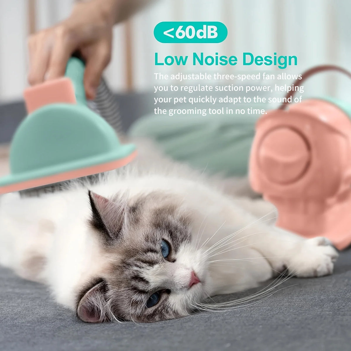 Pet Grooming Vacuum Kit With Professional Clipper For Pets