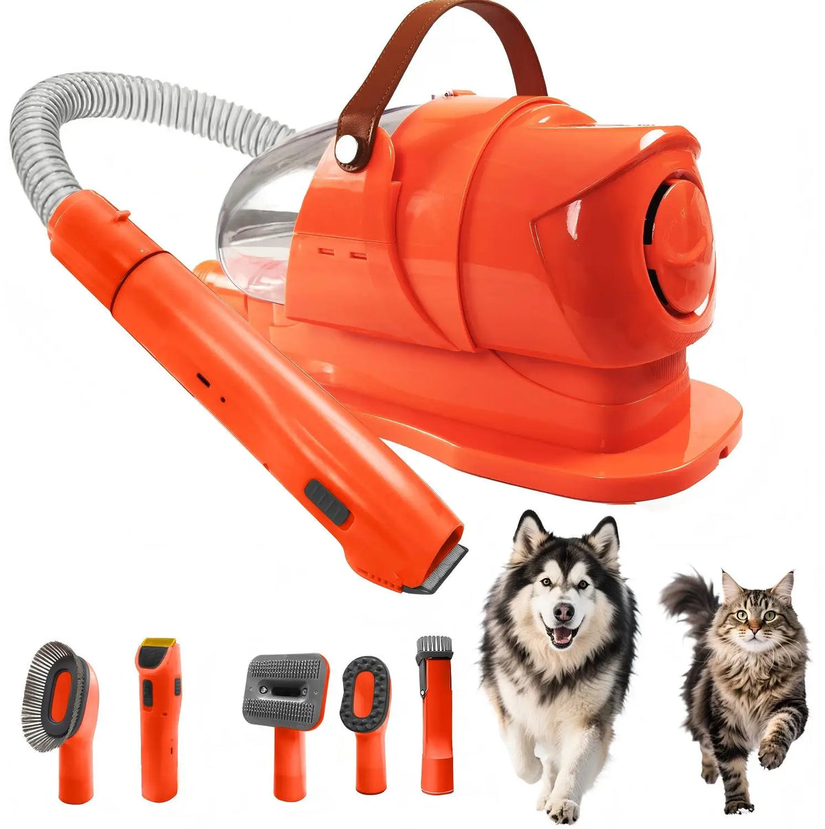 Pet Grooming Vacuum Kit With Professional Clipper For Pets