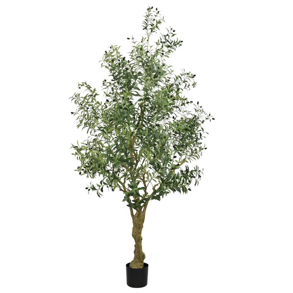 Artificial Olive Tree Lifelike Leaves And Natural Trunk Home Decor