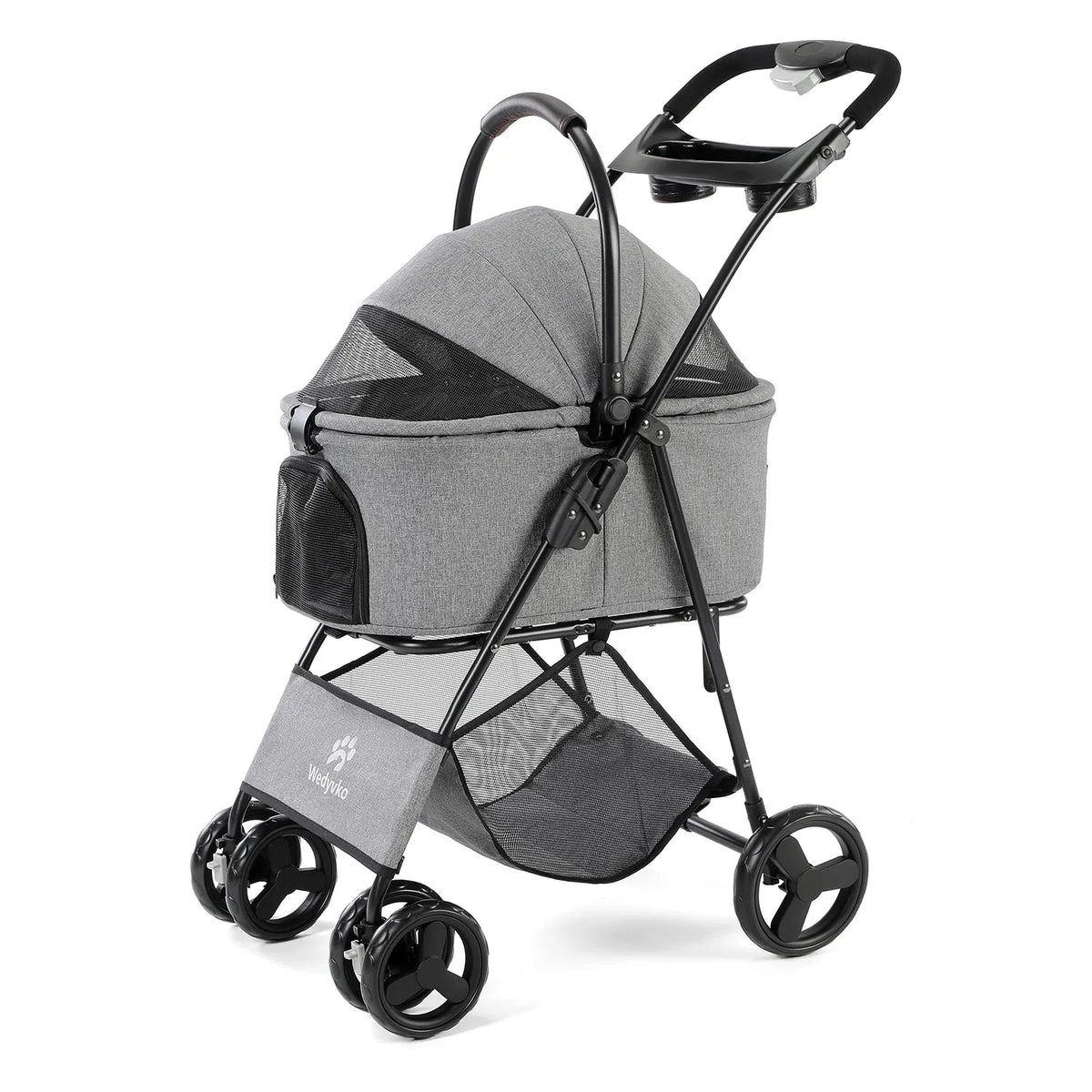 All Terrain Folding Pet Stroller With Removable Carrier For Pets