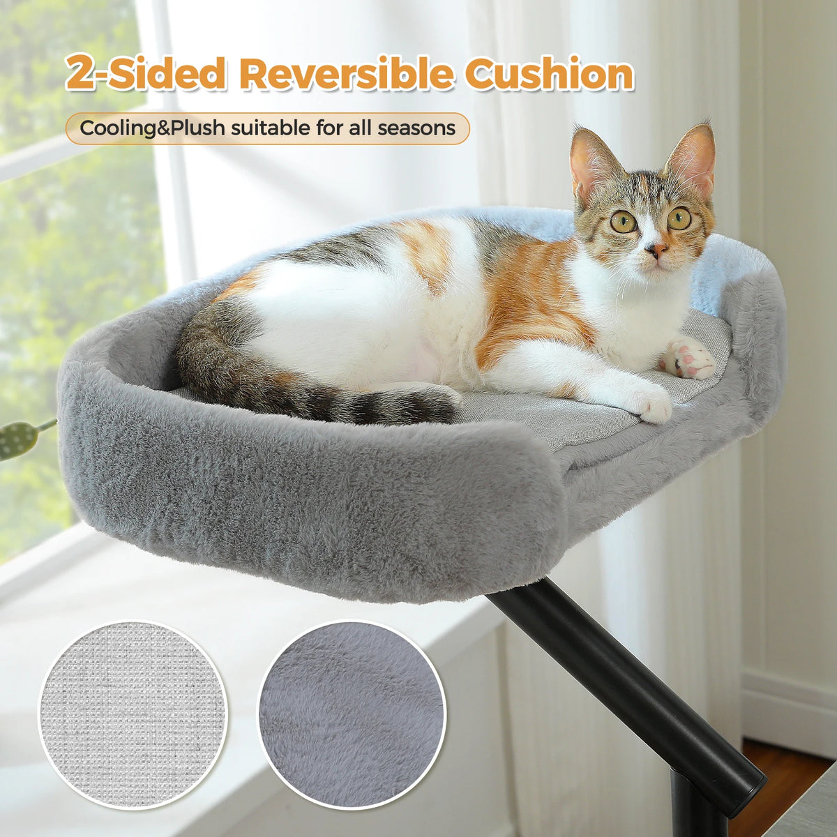 PAWZ Road Rotating Cat Bed Desk Stand Breathable Pet Hammock