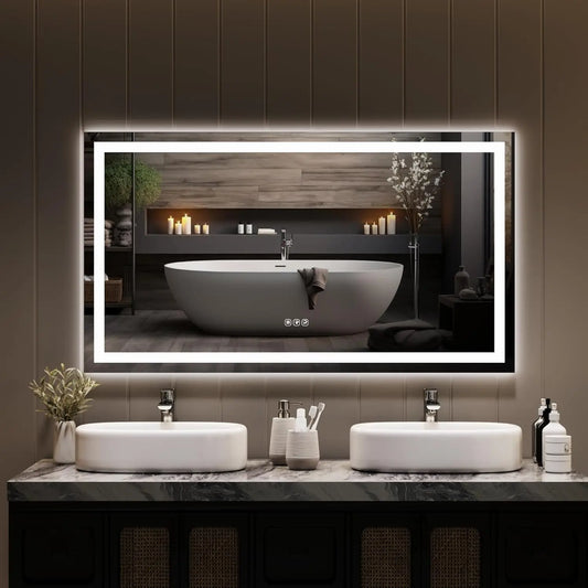 Twister Ck Led Bathroom Mirror With Anti Fog And Dimming