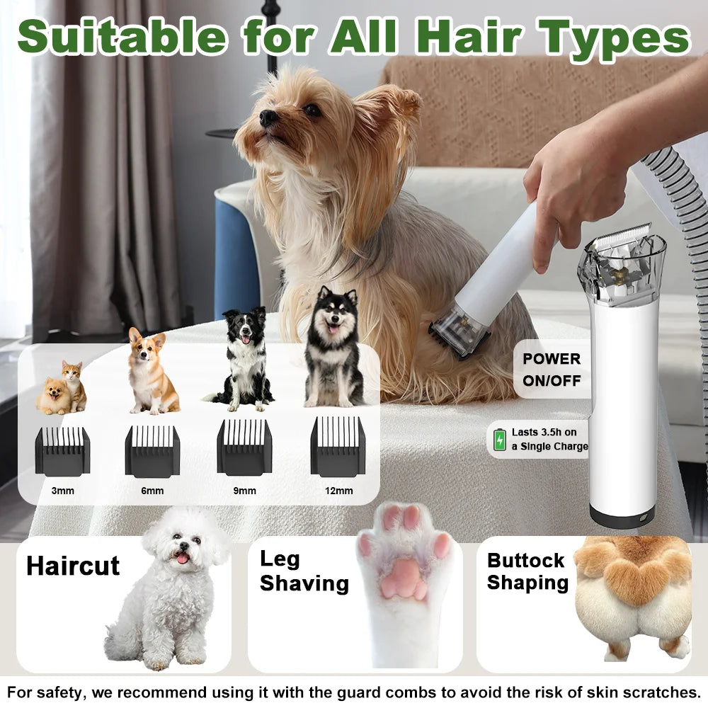 Professional 5 In 1 Pet Grooming Hair Vacuum And Blower