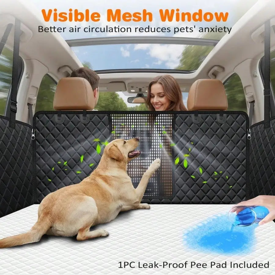 Heavy Duty Dog Car Hammock Seat Cover Waterproof Pet Protector
