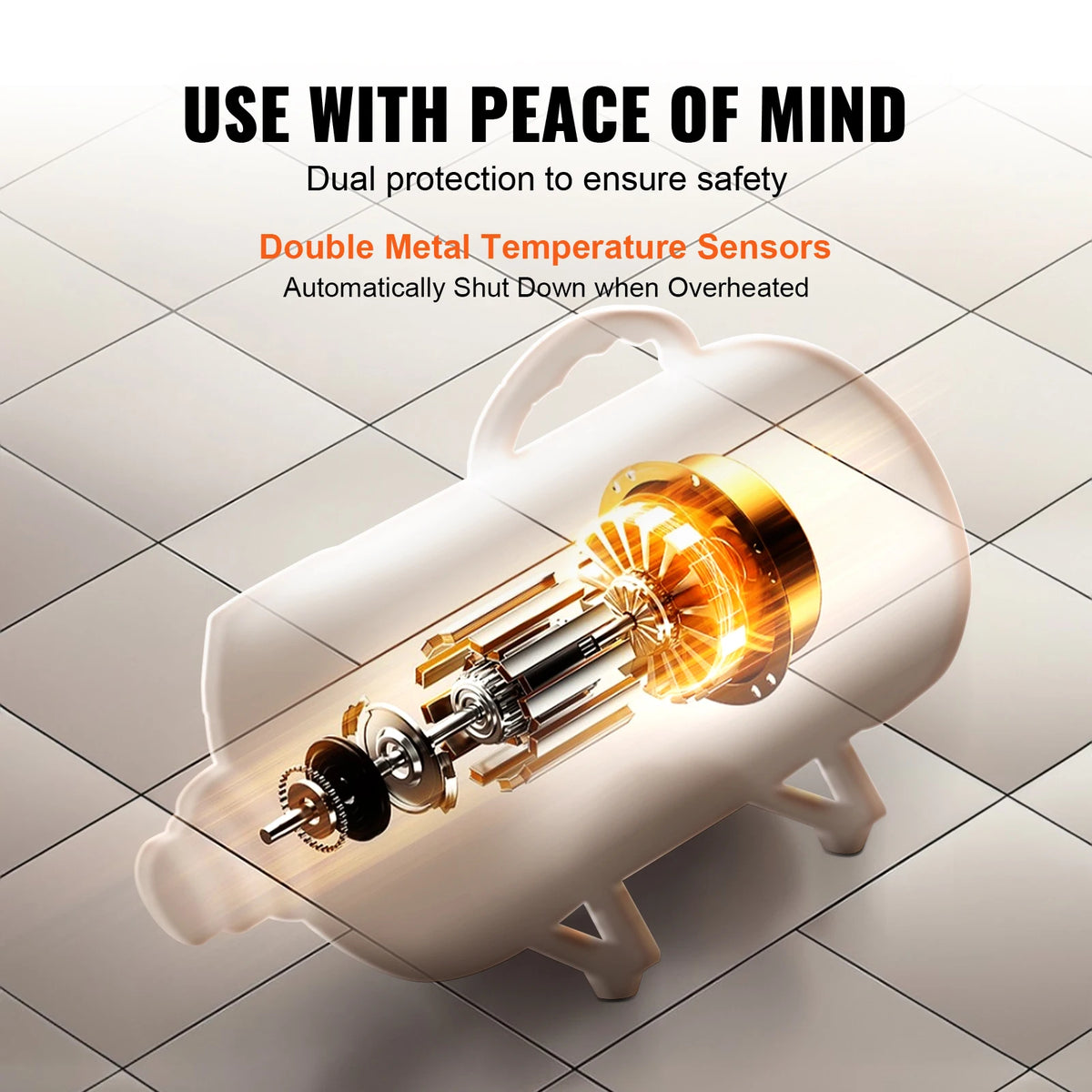 SucceBuy Adjustable Dog Dryer With Temperature Control And Hose Nozzles