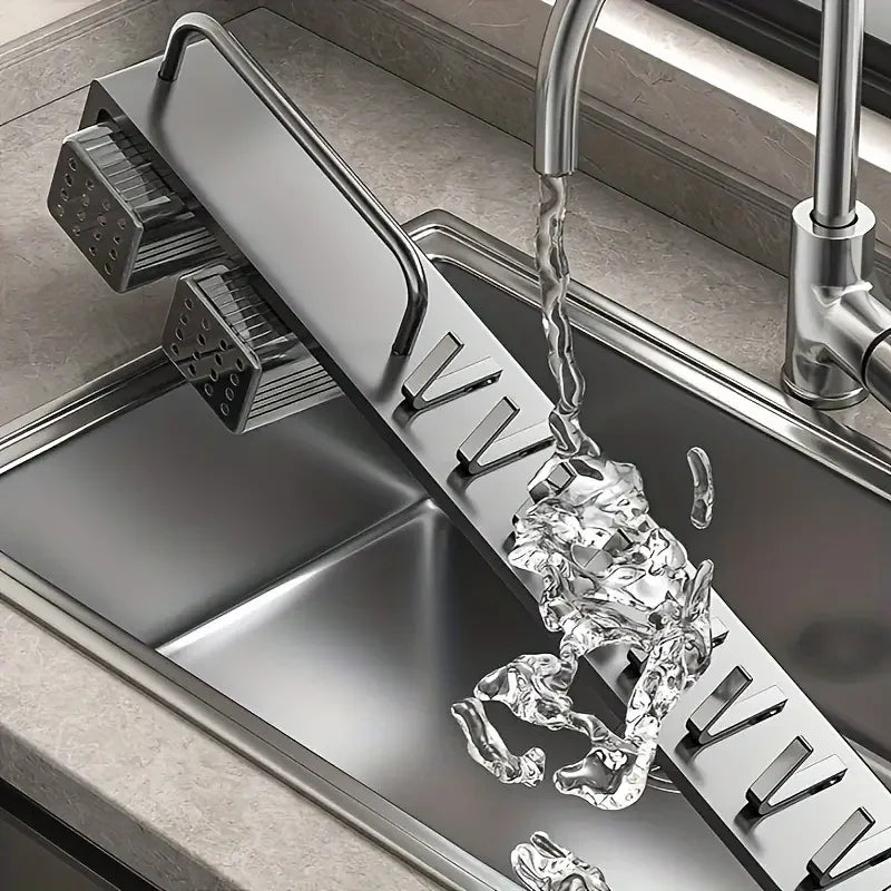 Heavy Duty Carbon Steel Wall Mount Kitchen Knife And Utensil Rack